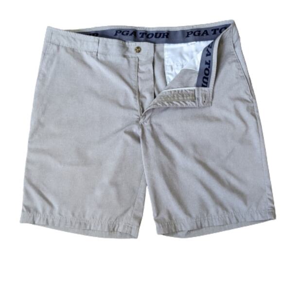 PGA Tour Men's Flat Front Shorts 40 - Picture 3 of 6